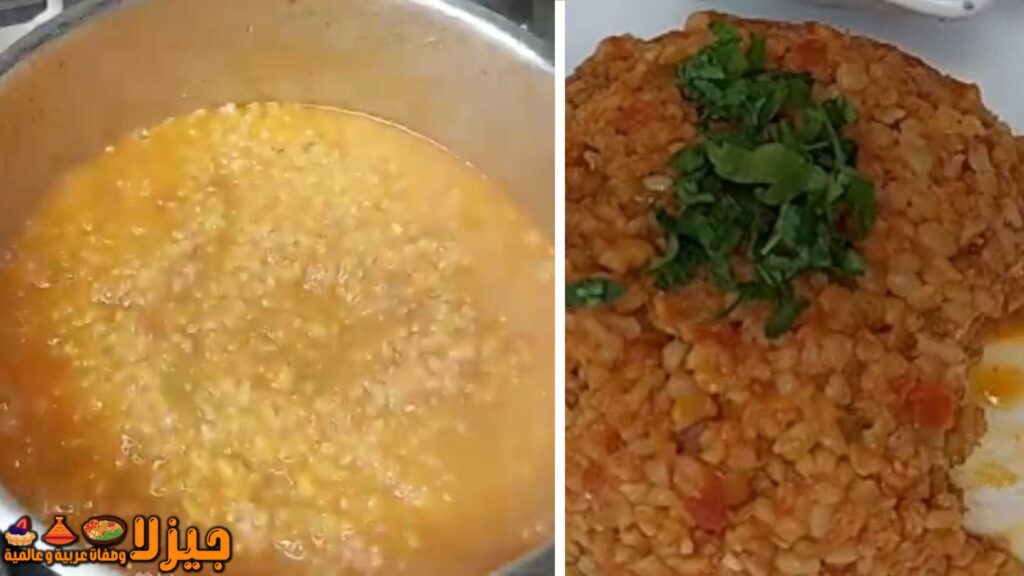 برغل على بندورة على الطريقة اللبنانية